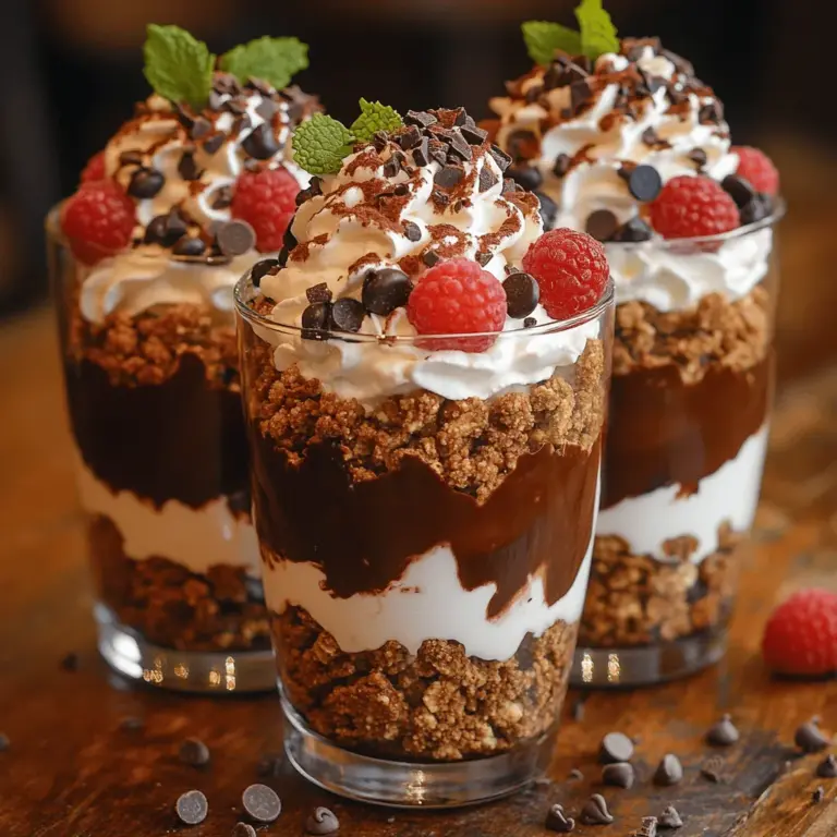 Layered desserts have a timeless appeal that captivates dessert lovers around the world. Their visual allure and textural contrasts make them a favorite for both casual get-togethers and sophisticated dinner parties. Among these delightful creations, the Divine Chocolate Delight Parfait stands out as a perfect embodiment of indulgence, marrying rich chocolate with creamy yogurt and crunchy graham crackers. This dessert not only satisfies a sweet tooth but also offers a tantalizing experience that can elevate any gathering.