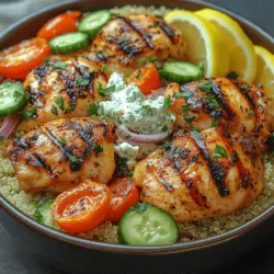 Mediterranean Bliss: Greek Chicken Souvlaki Bowls
