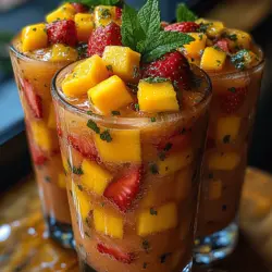 The Strawberry Mango Bliss Slush is built around a handful of core ingredients, each contributing unique flavors and health benefits. Let’s delve into what makes this slush not just delicious, but also nutritious.