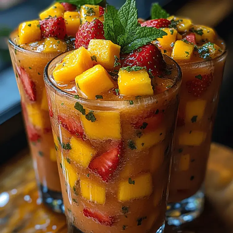 The Strawberry Mango Bliss Slush is built around a handful of core ingredients, each contributing unique flavors and health benefits. Let’s delve into what makes this slush not just delicious, but also nutritious.