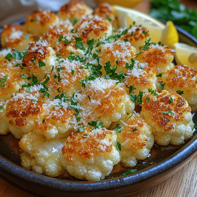 In recent years, roasted vegetables have transformed from mere side dishes to stars of the culinary scene. Their crispy textures and deep flavors have captivated palates, making them a must-have on any dining table. One standout among these roasted delights is garlic Parmesan roasted cauliflower, a dish that perfectly marries simplicity with taste. This recipe not only highlights the natural sweetness of cauliflower but also elevates it with the savory, umami-rich flavors of garlic and Parmesan cheese.