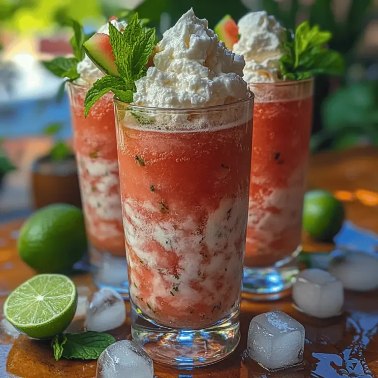 As the summer sun blazes overhead, the quest for a refreshing beverage becomes a top priority. When it comes to quenching your thirst and savoring the essence of summer, few drinks can compare to the Iced Watermelon Cream Fizz. This delightful concoction seamlessly combines the natural sweetness of ripe watermelon with the creamy richness of coconut and the effervescence of sparkling water. Not only is this drink a hydrating escape from the heat, but it also boasts a visually stunning presentation that is sure to impress your guests at summer gatherings.