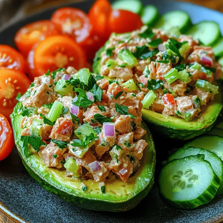 In recent years, avocado-based recipes have surged in popularity, becoming a staple in health-conscious kitchens around the world. This creamy green fruit is not only delicious but also offers a wealth of nutritional benefits, making it a favorite among food enthusiasts and health aficionados alike. Avocados are packed with healthy fats, vitamins, and minerals that contribute to overall well-being, serving as an excellent base for a variety of dishes. One such delightful creation is the Avocado Tuna Salad Boat—a recipe that perfectly marries the rich flavors of tuna with the creamy texture of avocado.