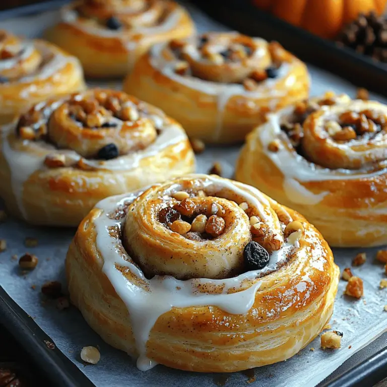 Puff Pastry Cinnamon Rolls Delight is a delectable treat that combines the flakiness of puff pastry with the warm, comforting flavors of cinnamon and sugar. This recipe beckons to both novice bakers and seasoned chefs alike, offering a delightful twist on the classic cinnamon roll. By embracing the essence of homemade pastry while simplifying the process, this recipe provides a quick yet indulgent way to satisfy your sweet tooth.