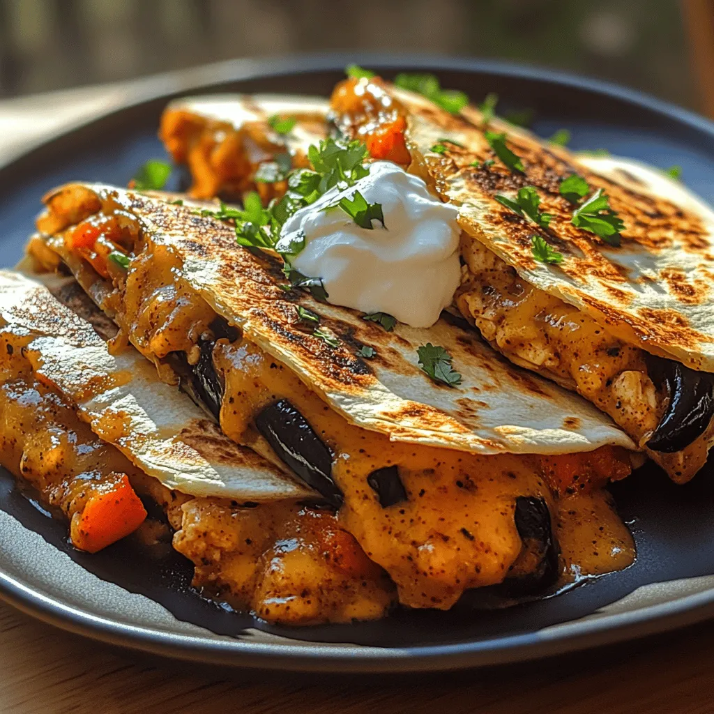 The Chile Relleno Quesadilla is a delicious fusion dish that beautifully marries the traditional flavors of Mexico with the modern convenience of a quesadilla. This innovative recipe takes the beloved Chile Relleno, which features roasted poblano peppers stuffed with cheese, and transforms it into a quick, easy-to-make quesadilla that is perfect for any occasion. The result is a mouth-watering combination of rich, smoky flavors from the peppers, melty cheeses, and an optional protein boost from succulent chicken, making it a versatile option for family dinners, casual get-togethers, or a satisfying snack.