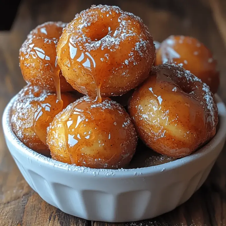 Donut holes have long been celebrated as a delightful treat that brings smiles to faces of all ages. These bite-sized morsels are not only easy to make but also incredibly versatile, allowing for endless flavor combinations that can cater to any palate. Among the myriad of flavors available, the Sweet Maple Bliss Donut Holes stand out with their rich, comforting taste that perfectly encapsulates the essence of home-baked goodness. Infused with the warm notes of maple and enhanced with a hint of nutmeg, these donut holes offer a delightful contrast between a soft, fluffy interior and a crisp, golden exterior.