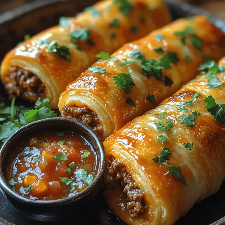 At the heart of Cheesy Taco Sticks lies a symphony of flavors that come together to create a mouthwatering experience. The key components of this dish include savory ground meat, bold taco seasoning, and creamy cheeses, each playing a crucial role in the overall taste.