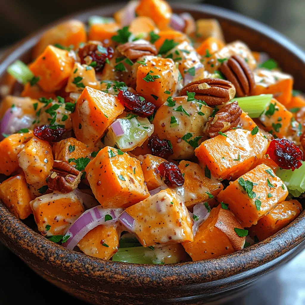 Potato salad is a classic dish that has earned its place at the table in various cuisines around the world. Whether served at summer barbecues, family gatherings, or holiday feasts, this versatile dish is cherished for its comforting qualities and adaptability. Traditional potato salads often feature regular potatoes, mayonnaise, and a variety of mix-ins, creating a creamy and satisfying side. However, today we are excited to spotlight a refreshing twist on the classic—Sweet Harmony Potato Salad.