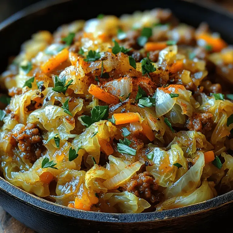 To achieve the perfect texture for your Savory Sautéed Cabbage and Turkey Skillet, it’s essential to adjust cooking times according to your preference for cabbage tenderness. If you enjoy a crunchier texture, sauté the cabbage for about 5 to 7 minutes, stirring frequently. This method allows the cabbage to retain some of its crispness while absorbing the flavors of the sautéed turkey and spices.