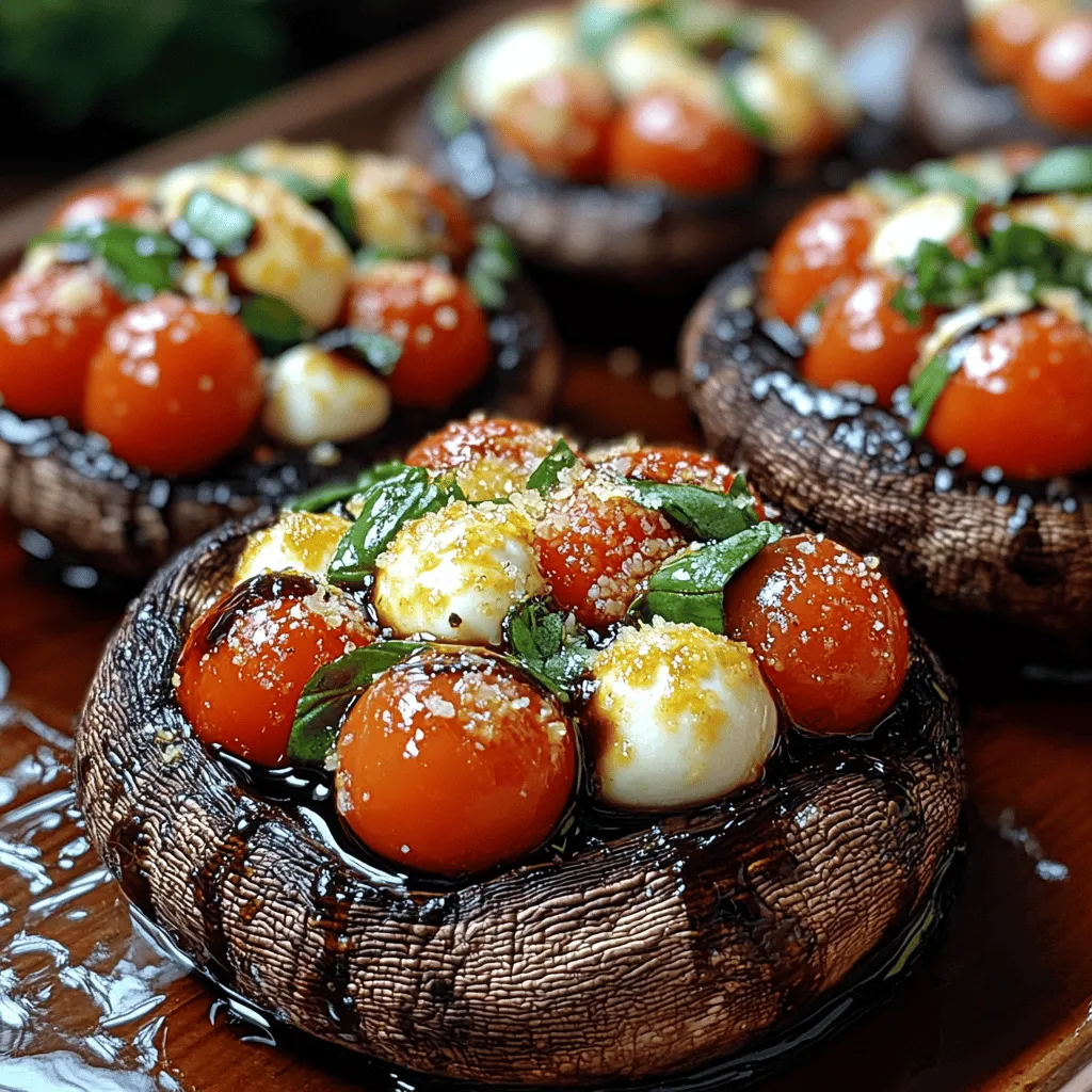 If you’re searching for a dish that perfectly blends comfort and sophistication, look no further than Caprese stuffed Portobello mushrooms. This vibrant, mouth-watering recipe brings together the classic flavors of a Caprese salad—fresh mozzarella, ripe tomatoes, and fragrant basil—inside the meaty, umami-rich embrace of Portobello mushrooms. With its stunning presentation and harmonious taste profile, this dish is not only a feast for the palate but also a visual delight, making it perfect for various occasions.