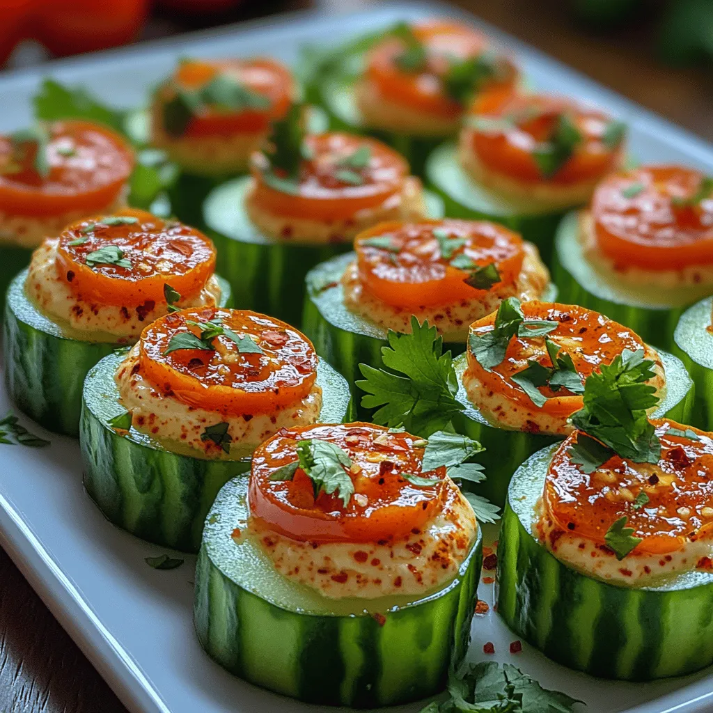 Appetizers play a vital role in any gathering, setting the stage for social interactions and indulgent feasting. They act as tantalizing previews of the delicious meals to come, inviting guests to savor their flavors and enjoy the experience of dining together. One such appetizer that stands out for its refreshing taste and vibrant presentation is the Spicy Tomato Cucumber Bites. This delightful dish combines the crispness of cucumbers with the sweet and tangy burst of cherry tomatoes, all elevated by a zesty cream cheese filling.