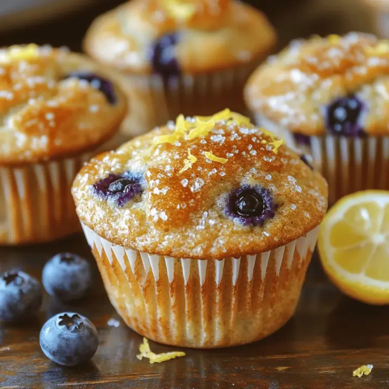 To create the best Zesty Lemon Blueberry Bliss Muffins, it's essential to understand the role of each ingredient in the recipe. The harmony of flavors and textures relies on carefully selected components that work together seamlessly. Here’s a breakdown of the key ingredients that make these muffins so special: