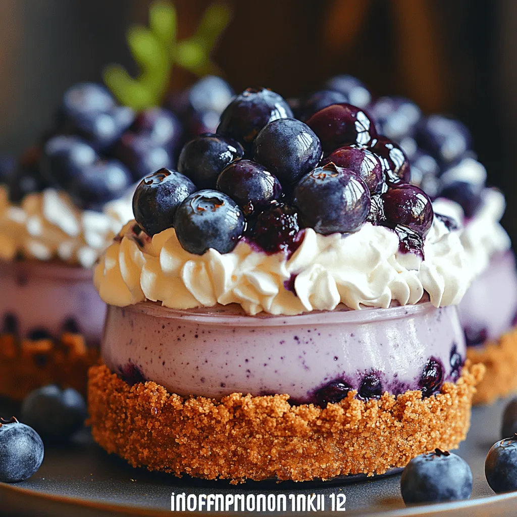No-Bake Blueberry Cheesecake Jars: A Refreshing Dessert Delight