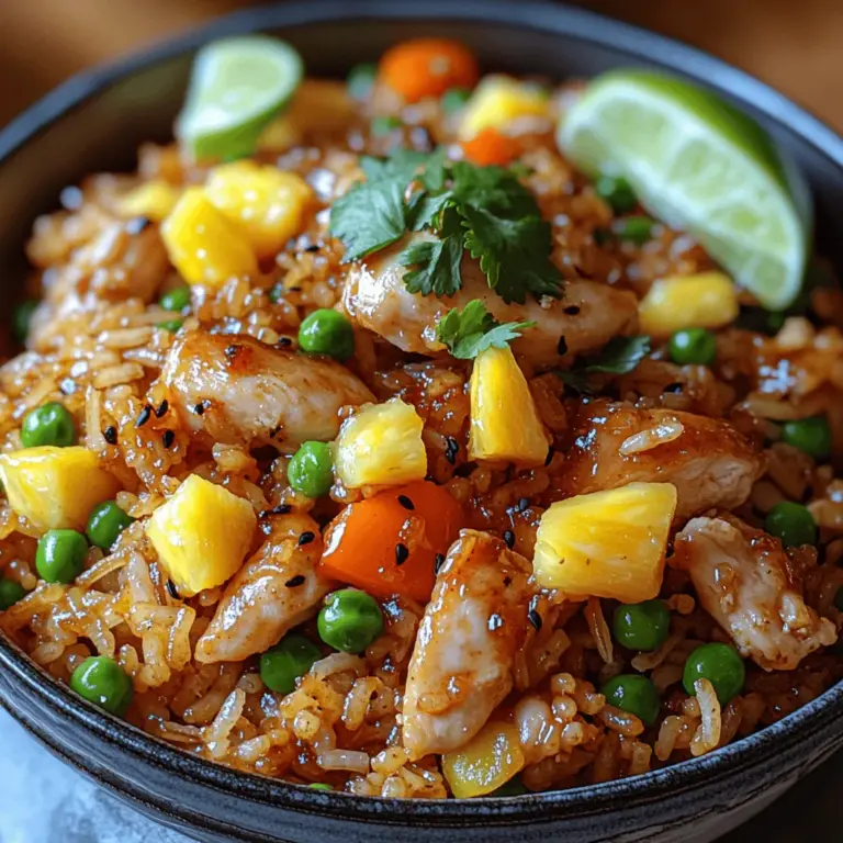 As we journey through the world of culinary delights, one cannot help but be captivated by the vibrant and refreshing flavors of tropical cuisine. From the sweet tang of fresh pineapple to the savory richness of grilled chicken, tropical flavors bring a unique and uplifting experience to our palates. One such dish that perfectly embodies this essence is Tropical Bliss Pineapple Chicken Fried Rice.