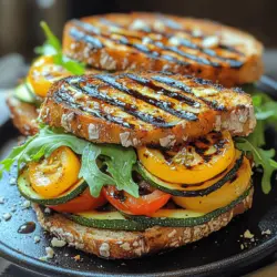 Exploring the world of plant-based cuisine can be a delightful journey, especially when it involves fresh ingredients and bold flavors. One such creation is the Balsamic Bliss Veggie Delight Sandwich, a delicious and satisfying option for lunch or a light dinner. This article will take you through the step-by-step process of crafting this mouthwatering sandwich, emphasizing its health benefits, flavor profile, and the joy of grilling seasonal vegetables. Whether you are a seasoned cook or a beginner in the kitchen, this recipe provides an accessible way to enjoy a wholesome meal that highlights the freshness of vegetables paired with a rich balsamic glaze.