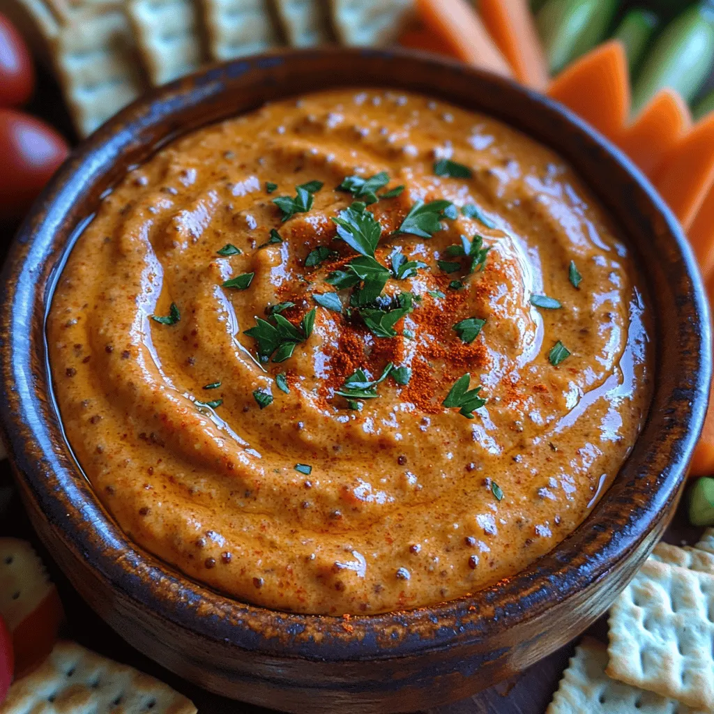 If you are searching for a flavorful and versatile appetizer that can elevate any gathering, look no further than the Creamy Roasted Red Pepper Dip Delight. This delightful dip combines the smoky sweetness of roasted red peppers with a luscious blend of cream cheese and Greek yogurt, creating a creamy concoction that is both satisfying and nutritious. Whether you are hosting a party, preparing for a casual movie night, or simply want to enjoy a delicious snack at home, this dip is sure to impress your guests and tantalize your taste buds.