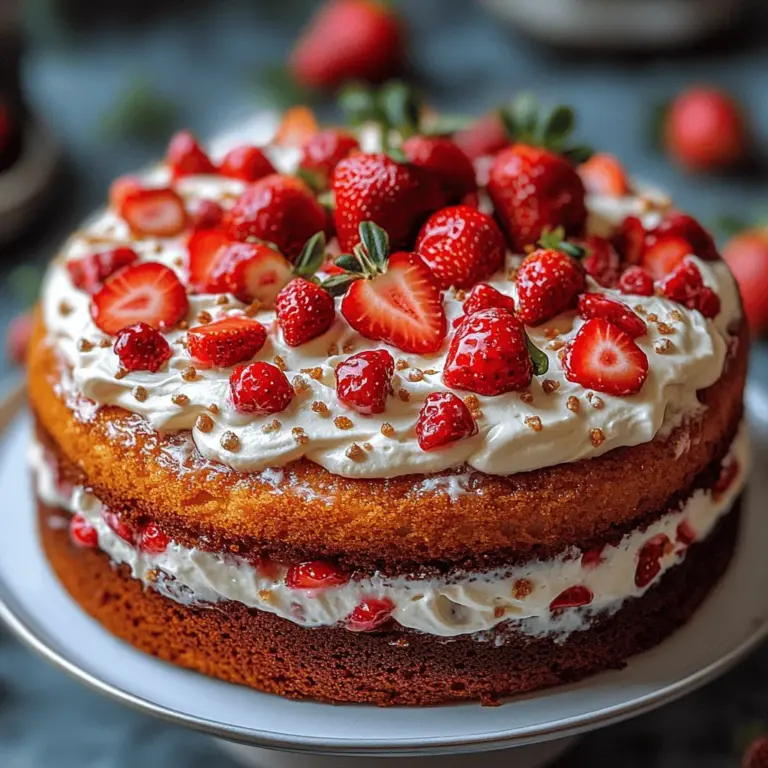 A successful cake hinges on the quality and characteristics of its ingredients. Let’s take a closer look at what makes up the Heavenly Strawberry Delight Cake, focusing on the role each component plays in creating this delectable dessert.