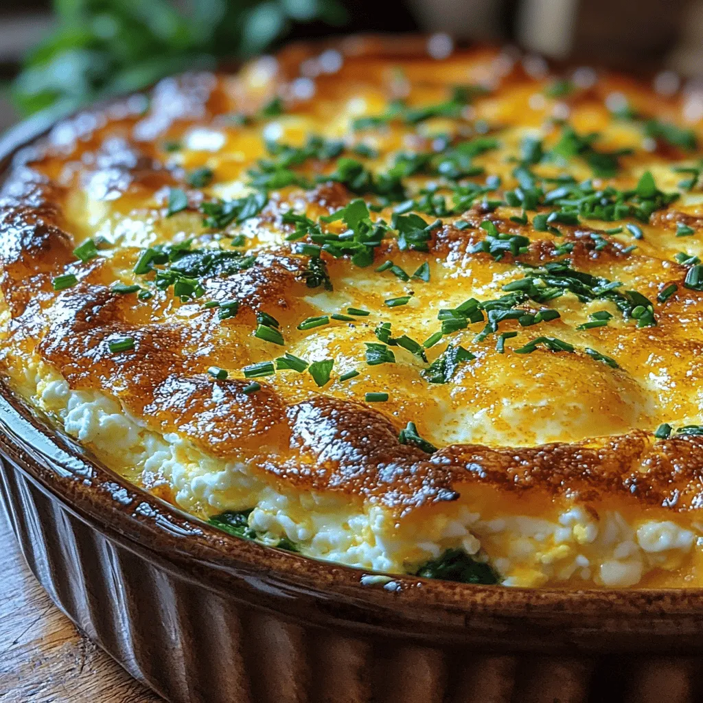 Cottage cheese is the star of this dish, providing a creamy texture that binds the bake together. This dairy product is high in protein and low in fat, making it an excellent choice for those looking to maintain a healthy diet. The protein content helps keep you feeling full longer and supports muscle health, while its low-fat nature makes it a guilt-free indulgence.