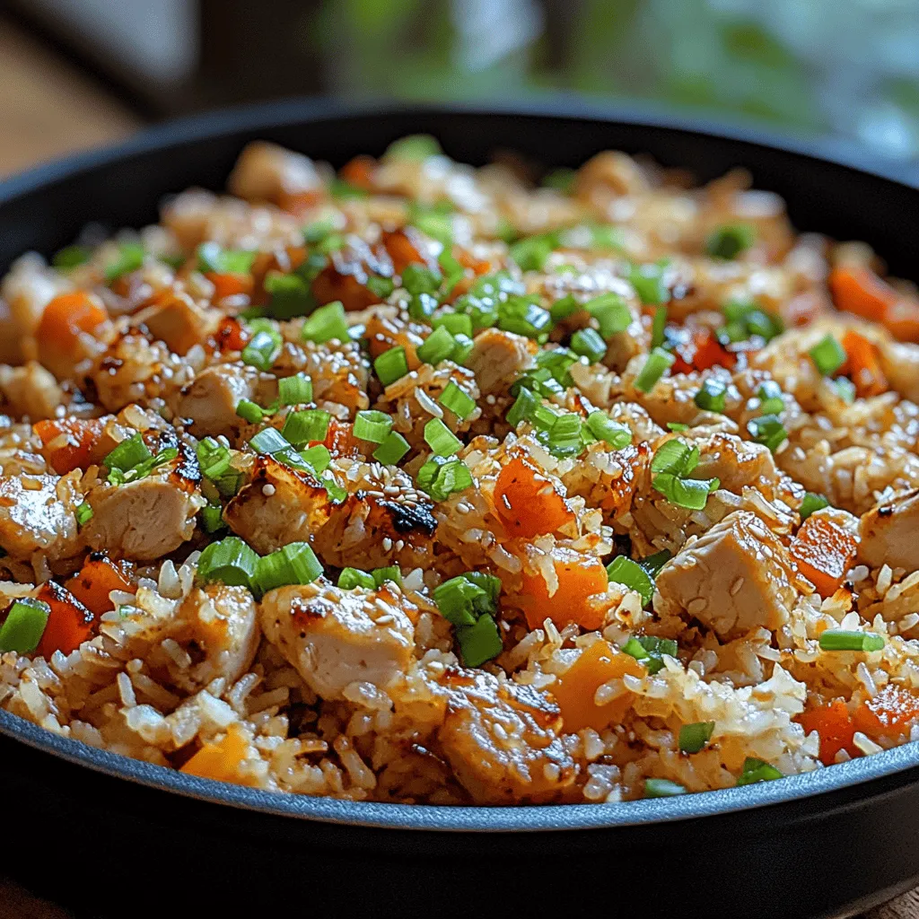 Fried rice is a beloved dish that transcends cultures and cuisines, celebrated for its versatility and ability to transform leftover ingredients into a satisfying meal. Originating from China, this dish has made its way into kitchens around the globe, adapting to local tastes and available ingredients. Among the many variations of fried rice is the Quick Chicken Fried Rice, a simple yet delicious recipe that can be prepared in under 30 minutes. This dish not only satisfies your hunger but also allows you to enjoy a balanced meal packed with protein and vegetables.
