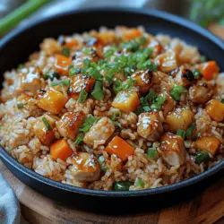 Fried rice is a beloved dish that transcends cultures and cuisines, celebrated for its versatility and ability to transform leftover ingredients into a satisfying meal. Originating from China, this dish has made its way into kitchens around the globe, adapting to local tastes and available ingredients. Among the many variations of fried rice is the Quick Chicken Fried Rice, a simple yet delicious recipe that can be prepared in under 30 minutes. This dish not only satisfies your hunger but also allows you to enjoy a balanced meal packed with protein and vegetables.