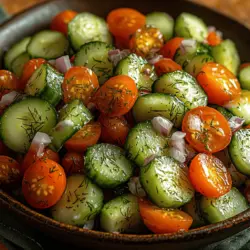 As the summer sun shines brightly, the desire for light, refreshing meals becomes increasingly pronounced. One of the most delightful ways to embrace the vibrant flavors of the season is through a refreshing cucumber salad. Cucumber salads are not only hydrating and crisp but also incredibly versatile, making them a perfect addition to any summer gathering or family meal. The star of this article is the Cucumber Dill Salad, a simple yet elegant dish that combines the cool crunch of fresh cucumbers with aromatic dill, creating a symphony of flavors that is sure to impress your guests.
