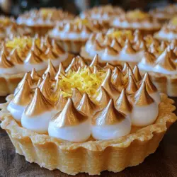 Tarts have a unique allure that captivates dessert lovers everywhere. Their combination of crisp crusts, luscious fillings, and often delightful toppings creates a symphony of textures and flavors. Among the myriad of tart varieties, the zesty mini lemon meringue tart stands out as a refreshing favorite, especially during the warmer months. The bright, citrusy flavor of lemon, perfectly balanced with the sweetness of meringue, makes these petite desserts not just a treat for the taste buds but also a visual delight.