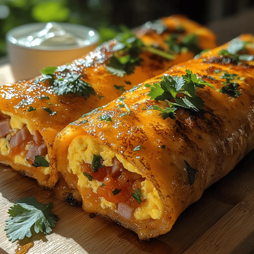 Are you looking for a quick, nutritious, and delicious breakfast that can be prepared in minutes? Look no further than Ham Egg Salsa Breakfast Rollups! This delightful dish brings together the savory flavors of ham and eggs, the creamy goodness of cheese, and the zesty kick of salsa, all wrapped in a soft tortilla. Perfect for busy mornings or a leisurely brunch, these rollups are not only satisfying but also versatile, allowing you to customize them based on your taste preferences.