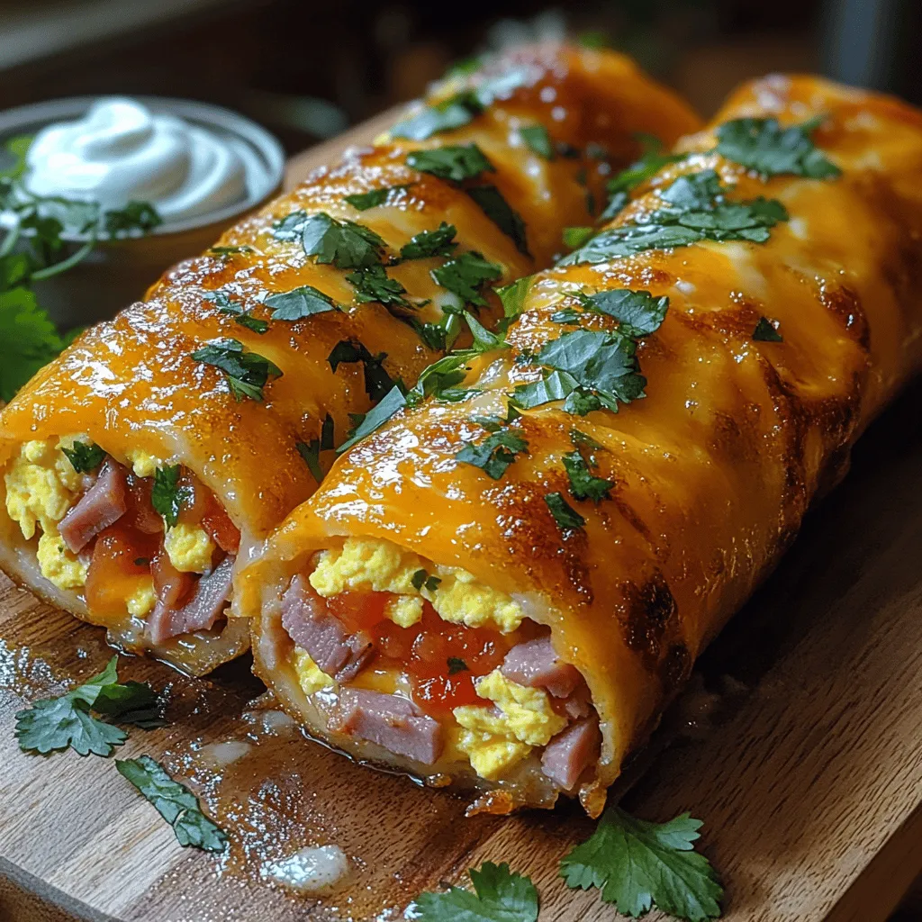 Are you looking for a quick, nutritious, and delicious breakfast that can be prepared in minutes? Look no further than Ham Egg Salsa Breakfast Rollups! This delightful dish brings together the savory flavors of ham and eggs, the creamy goodness of cheese, and the zesty kick of salsa, all wrapped in a soft tortilla. Perfect for busy mornings or a leisurely brunch, these rollups are not only satisfying but also versatile, allowing you to customize them based on your taste preferences.