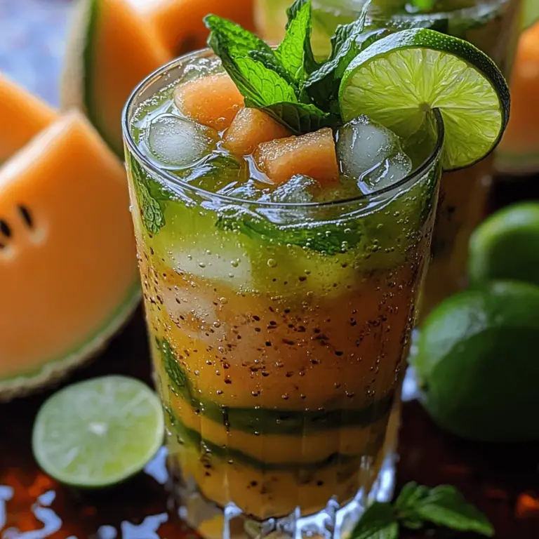 In the heat of summer, nothing refreshes quite like a cool, hydrating drink. The Honeydew Melon Oasis, a delightful agua fresca, captures the essence of summer with its perfectly balanced sweetness and tartness. With the juiciness of ripe honeydew melon complemented by zesty lime and a touch of honey, this beverage serves as a revitalizing escape on those sweltering days. Whether you're lounging by the pool, hosting a backyard barbecue, or simply looking for a tasty way to stay hydrated, this recipe is your go-to solution.