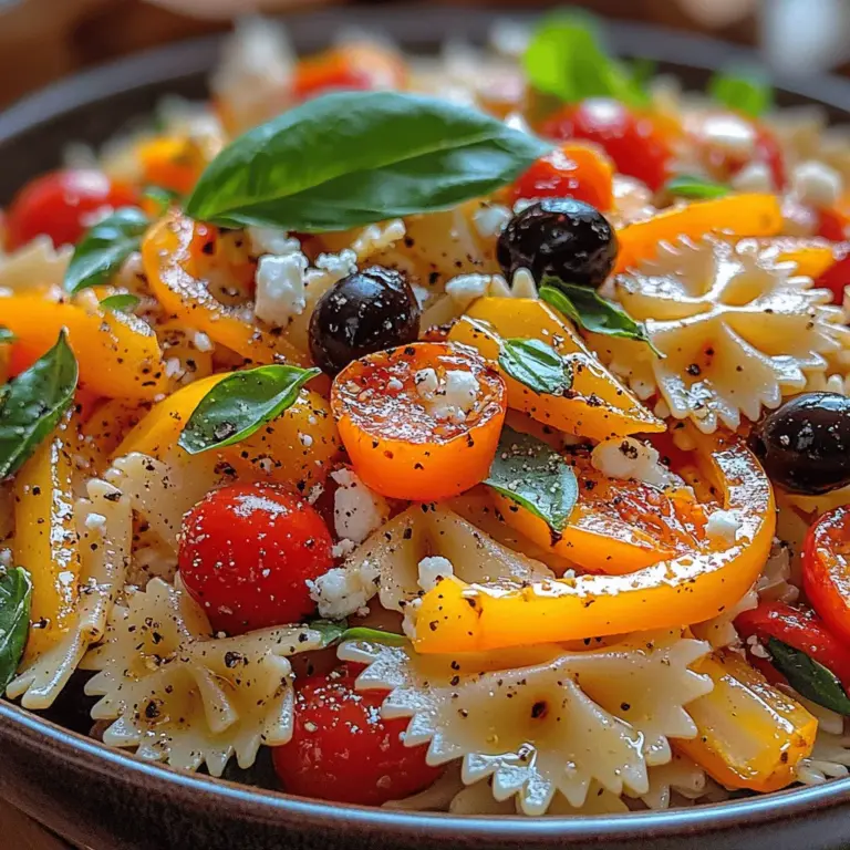 Pasta salads have long been a beloved staple in the culinary world, celebrated for their versatility and ease of preparation. These dishes are perfect for everything from casual family dinners to elegant gatherings, making them a go-to option for meal prep and potlucks alike. Among the myriad of pasta salad variations, the Roasted Pepper Pasta Salad stands out for its vibrant colors, fresh ingredients, and satisfying flavor profile. This dish is not just a feast for the eyes; it offers a delightful combination of textures and tastes that make it an ideal choice for any occasion.