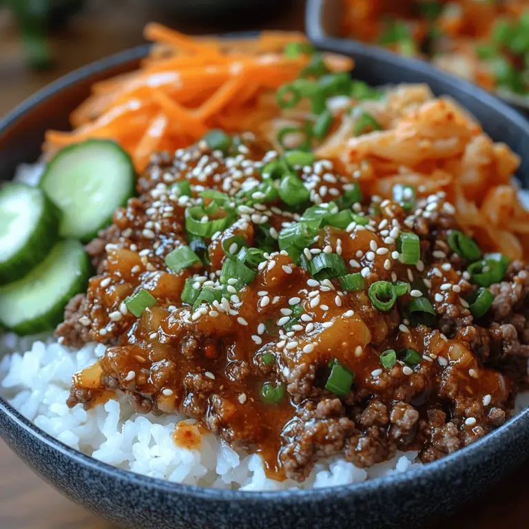 Korean cuisine has captivated taste buds around the world with its bold flavors, vibrant colors, and unique cooking techniques. From the spicy notes of kimchi to the savory depth of bulgogi, Korean dishes offer a delightful blend of tastes that cater to both adventurous eaters and those seeking comfort food. Among the many treasures of Korean culinary tradition, the Korean Ground Beef Bowl stands out as a delicious, easy-to-make dish that embodies the essence of this rich cuisine.