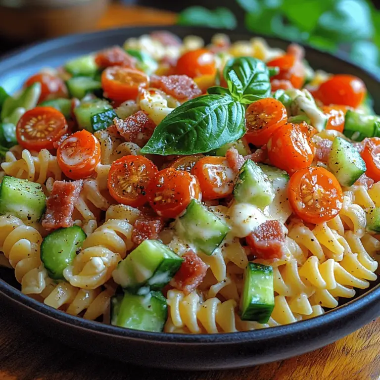 To truly appreciate the BLT Pasta Salad Delight, it's essential to understand its roots. The BLT sandwich—composed of bacon, lettuce, and tomato—has been a staple in American cuisine for decades, cherished for its simple yet satisfying combination of ingredients. Over time, the popularity of pasta salads has soared, particularly during the warmer months when fresh produce is abundant. The evolution from a traditional sandwich to a pasta salad allows for greater versatility and creativity in the kitchen.