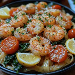 Garlic Shrimp Pasta with Spinach: A Culinary Delight