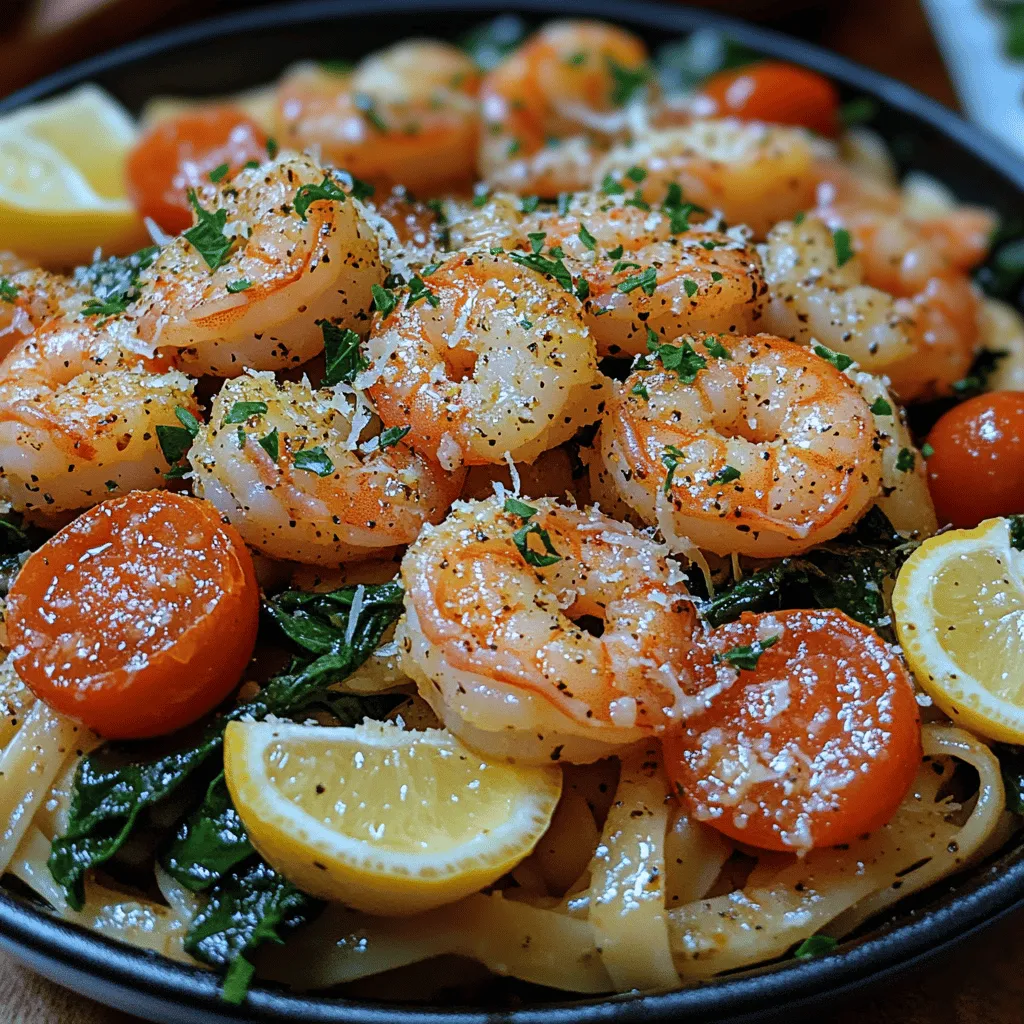 Garlic Shrimp Pasta with Spinach: A Culinary Delight