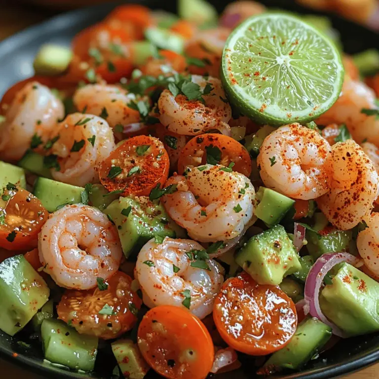 Zesty Shrimp Avocado Salad is not just a dish; it's a culinary experience that tantalizes the taste buds with its vibrant flavors and fresh ingredients. This refreshing salad is a perfect blend of succulent shrimp, creamy avocado, and a colorful array of vegetables, making it an ideal choice for various occasions. Whether you're looking for a light lunch, a satisfying dinner, or a show-stopping dish for your next gathering, this salad has you covered. The combination of textures—from the crunch of fresh vegetables to the softness of ripe avocado—along with zesty lime dressing, creates a delightful medley that is both nutritious and delicious.
