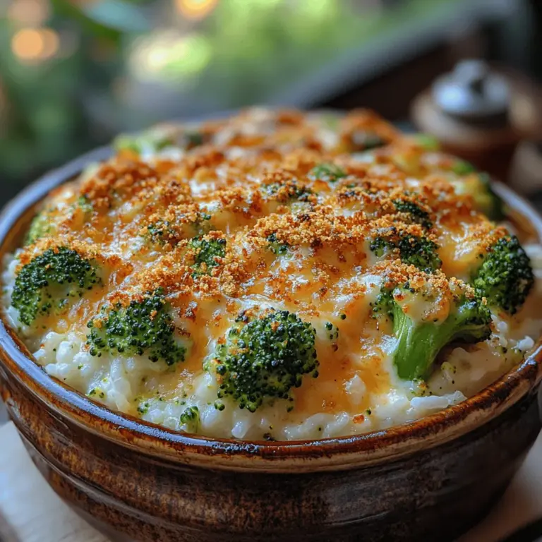 Casseroles have long held a special place in the hearts—and stomachs—of home cooks and families alike. These versatile dishes combine a variety of ingredients into one pot, making them ideal for feeding a crowd or enjoying as leftovers. Whether it's a hearty meat and potato bake or a light vegetable medley, casseroles are synonymous with comfort food. Among the myriad of casserole options, the Broccoli Bliss Casserole stands out as a wholesome and cheesy delight that is perfect for any meal—be it a holiday gathering, a family dinner, or a simple weeknight feast.