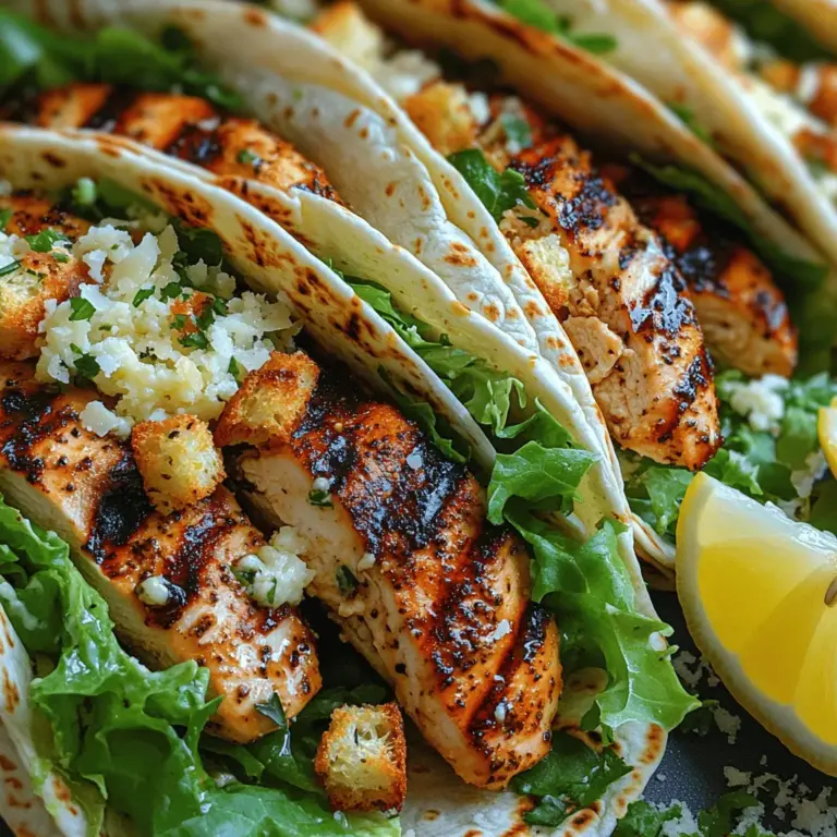To create the ultimate Grilled Chicken Caesar Wrap, it’s essential to understand the role each ingredient plays in flavor and nutrition. Here are the key components that come together to make this dish a standout.