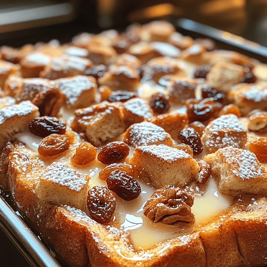 The star of this dish is undoubtedly the cinnamon raisin bread. The quality of the bread you choose can significantly impact the final outcome of your bake. Opting for a high-quality bread will not only enhance the flavor, but it will also provide a better texture, ensuring that each bite is satisfying and enjoyable.
