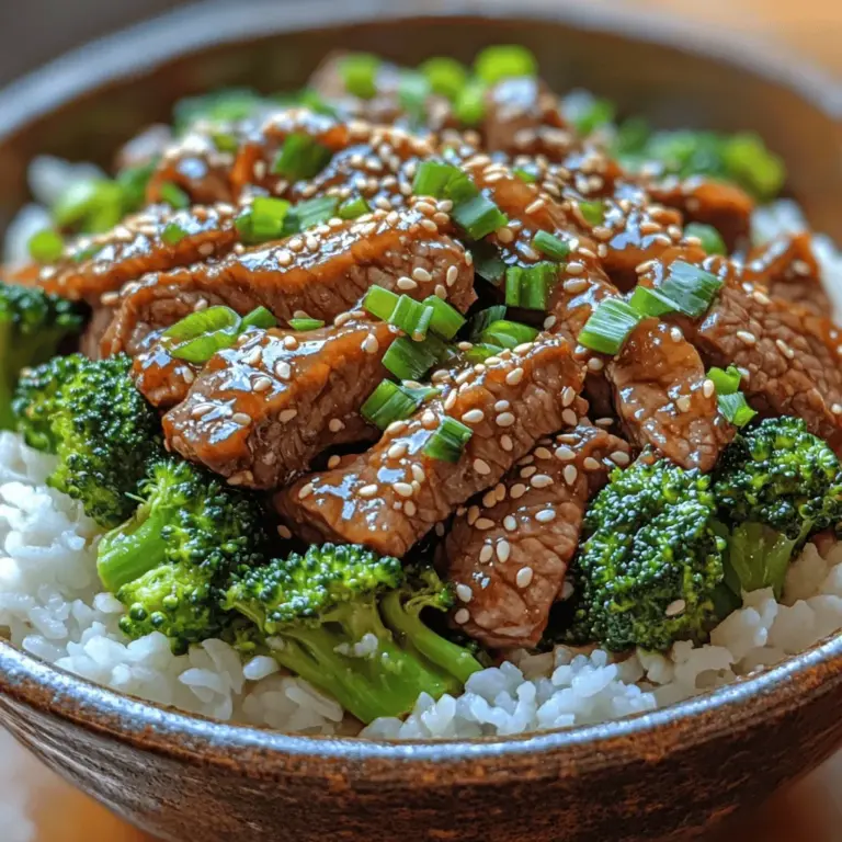 Chinese cuisine has captured the hearts and palates of food lovers around the world, becoming a staple in many households. Its vibrant flavors, diverse ingredients, and rich culinary traditions have inspired countless home cooks to recreate their favorite dishes in the comfort of their kitchens. Among these beloved recipes, Savory Chinese Beef and Broccoli stands out as a wholesome meal option that perfectly combines tender beef, fresh vegetables, and a flavorful sauce. This dish not only satisfies cravings but also provides a balanced approach to nutrition, making it a popular choice for families seeking healthy yet delicious dining experiences.