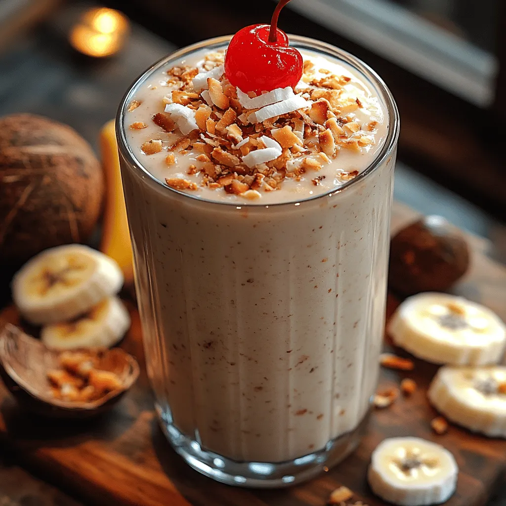 As the sun shines brightly and the warm breeze wafts through the air, there's nothing quite as refreshing as a delicious milkshake to cool you down. Enter the <strong>Tropical Bliss Coconut Milkshake</strong>—a delightful blend of creamy coconut milk, ripe bananas, and sweet vanilla ice cream that transports your taste buds to a tropical paradise. This luscious milkshake not only quenches your thirst but also brings a taste of the tropics right into your kitchen.” /></p>
</p>
<h2>Adjusting Sweetness for Personal Preference</h2>
</p>
<p>Creating the perfect Tropical Bliss Coconut Milkshake isn’t just about the ingredients; it’s also about achieving the right balance of sweetness tailored to your taste. Sweetness can significantly influence the overall flavor profile of your milkshake, and it’s essential to adjust this to your liking.</p>
</p>
<h3>The Perfect Consistency: Tips for Adjusting Your Milkshake</h3>
</p>
<p>When crafting a milkshake, texture is just as important as flavor. Here are some tips to help you achieve the ideal consistency for your Tropical Bliss Coconut Milkshake.</p>
</p>
<h4>Discussing Thickness and Creaminess: What to Look For</h4>
</p>
<p>A perfectly blended milkshake should be thick enough to hold its shape but smooth enough to sip through a straw. When blending your milkshake, aim for a consistency that allows the ingredients to blend seamlessly. If it’s too thick, you may find it hard to drink; if it’s too thin, it may not be as satisfying.</p>
</p>
<h4>How to Thin a Milkshake Without Diluting Flavor</h4>
</p>
<p>If your milkshake turns out thicker than expected, there are simple methods to adjust its consistency without compromising flavor:</p>
</p>
<p>– <strong>Add More Liquid</strong>: Incorporate a splash of coconut milk or dairy milk. Start with a small amount to avoid thinning it too much, and blend again until you reach your desired consistency.</p>
<p>– <strong>Use Fruit Juice</strong>: A little pineapple or orange juice can add both liquid and a hint of tropical flavor.</p>
<p>– <strong>Blend with Ice</strong>: If your milkshake is too thick, adding a few ice cubes can help thin it out while keeping it cool and refreshing.</p>
</p>
<h4>Alternatives for Those Who Prefer a Thicker Milkshake</h4>
</p>
<p>For those who enjoy an extra-thick milkshake, consider these alternatives:</p>
</p>
<p>– <strong>Frozen Ingredients</strong>: Using frozen bananas or coconut cream can enhance thickness without adding extra liquid.</p>
<p>– <strong>Ice Cream Variations</strong>: Opt for a denser ice cream or frozen yogurt, which can contribute to a creamier texture.</p>
<p>– <strong>Chia Seeds</strong>: Adding a tablespoon of chia seeds not only provides thickness but also increases the nutritional value of your milkshake.</p>
</p>
<h2>Health Benefits of Tropical Bliss Ingredients</h2>
</p>
<p>The Tropical Bliss Coconut Milkshake is not only delicious but also packed with nutritional benefits from its wholesome ingredients. Here’s a closer look at what makes each component a healthy choice.</p>
</p>
<h3>Coconut Milk: Healthy Fats and Vitamins</h3>
</p>
<p>Coconut milk is a staple in many tropical recipes and for good reason. It is rich in medium-chain triglycerides (MCTs), which are healthy fats that can provide a quick source of energy. Additionally, coconut milk contains vitamins C, E, and several B vitamins, contributing to overall health.</p>
</p>
<h3>Banana: Potassium and Dietary Fiber</h3>
</p>
<p>Bananas are a fantastic addition to smoothies and milkshakes, offering a natural sweetness along with important nutrients. They are a great source of potassium, which is essential for heart health, and they also provide dietary fiber, aiding in digestion and promoting a feeling of fullness.</p>
</p>
<h3>Ice Cream: Indulgence in Moderation</h3>
</p>
<p>While ice cream is often regarded as a treat, it can be enjoyed in moderation as a part of a balanced diet. When used in a milkshake, it adds a creamy texture and a delightful flavor without overpowering the nutritional benefits of the other ingredients. Opt for a high-quality, natural ice cream for the best results.</p>
</p>
<h3>Honey and Agave: Natural Sweeteners and Their Benefits</h3>
</p>
<p>Using honey or agave syrup instead of refined sugars provides a healthier alternative for sweetening your milkshake. Both options contain beneficial nutrients and antioxidants. Honey is known for its antibacterial properties, while agave syrup has a lower glycemic index, making it a great option for those monitoring their sugar intake.</p>
</p>
<h2>Serving Suggestions and Pairings</h2>
</p>
<p>Your Tropical Bliss Coconut Milkshake is versatile and can be enjoyed in many delightful ways. Here are some serving suggestions and pairing ideas to enhance your milkshake experience.</p>
</p>
<h3>Ideas for Serving the Tropical Bliss Coconut Milkshake</h3>
</p>
<p>– <strong>Chilled Glasses</strong>: Serve your milkshake in chilled glasses to keep it refreshingly cold. Consider garnishing with shredded coconut, a slice of banana, or a sprig of mint for an extra touch of elegance.</p>
<p>– <strong>Layered Presentation</strong>: For a unique twist, create a layered effect by alternating between your milkshake and fruit puree in the glass.</p>
</p>
<h3>Pairing with Tropical Fruit Salads or Light Snacks</h3>
</p>
<p>The Tropical Bliss Coconut Milkshake pairs wonderfully with light snacks or salads. Consider serving it alongside:</p>
</p>
<p>– <strong>Tropical Fruit Salad</strong>: A mix of fresh pineapple, mango, and kiwi complements the flavors of your milkshake beautifully.</p>
<p>– <strong>Light Appetizers</strong>: Dishes such as shrimp cocktails or coconut-crusted chicken bites can serve as a delightful accompaniment.</p>
</p>
<h3>The Milkshake as a Refreshing Summer Treat or Dessert</h3>
</p>
<p>This milkshake is perfect for warm weather, making it an ideal choice for summer gatherings or as a light dessert. Serve it at barbecues, pool parties, or simply enjoy it as a refreshing treat after a long day.</p>
</p>
<h2>Making It Your Own: Customization Ideas</h2>
</p>
<p>One of the joys of making the Tropical Bliss Coconut Milkshake is the opportunity for customization. Here are some ingredient substitutions and additions to make the recipe your own.</p>
</p>
<h3>Suggestions for Ingredient Substitutions and Additions</h3>
</p>
<p>– <strong>Different Fruits</strong>: Explore variations by adding other tropical fruits like mango or pineapple to your milkshake. Each fruit brings its unique flavor, enhancing the overall taste.</p>
<p>– <strong>Protein Powder or Spinach</strong>: For an added nutritional boost, consider adding protein powder or a handful of spinach. The spinach blends well and adds nutrients without altering the flavor significantly.</p>
</p>
<h3>Experimenting with Different Spices or Extracts</h3>
</p>
<p>To elevate your milkshake further, try adding spices or extracts:</p>
</p>
<p>– <strong>Cinnamon or Nutmeg</strong>: A dash of cinnamon or nutmeg can add warmth and depth to the flavor.</p>
<p>– <strong>Vanilla or Almond Extract</strong>: A few drops of vanilla or almond extract enhance the sweetness and add a delightful aroma.</p>
</p>
<h2>Conclusion</h2>
</p>
<p>Creating the Tropical Bliss Coconut Milkshake is an enjoyable experience that brings together the delightful flavors of coconut, banana, and creamy ice cream. This recipe perfectly balances indulgence with health, allowing you to treat yourself without compromising on nutrition.</p>
</p>
<p>As you blend your ingredients, remember that this milkshake is a canvas for your personal touch. Adjust the sweetness, experiment with different fruits, and enjoy it alongside refreshing snacks. This delightful treat is not just a drink; it’s an invitation to explore tropical flavors in your cooking and baking endeavors.</p>
</p>
<p>So, gather your ingredients, blend them together, and savor the tropical bliss that awaits you. Whether you’re enjoying it on a hot summer day or as a special dessert, this coconut milkshake is sure to become a favorite in your household.</p>
</div>