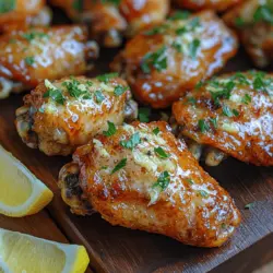 Discover the irresistible taste of Crispy Air Fryer Garlic Parmesan Wings, a dish that perfectly marries the savory flavors of garlic and Parmesan cheese with the satisfying crunch achieved through air frying. These wings are not only a culinary delight but also represent a healthier alternative to traditional deep-frying methods. The air fryer circulates hot air around the wings, creating that coveted crispiness while using significantly less oil. Whether you're hosting a game day gathering, throwing a party, or looking for a quick weeknight dinner option, these wings are sure to impress your family and friends.