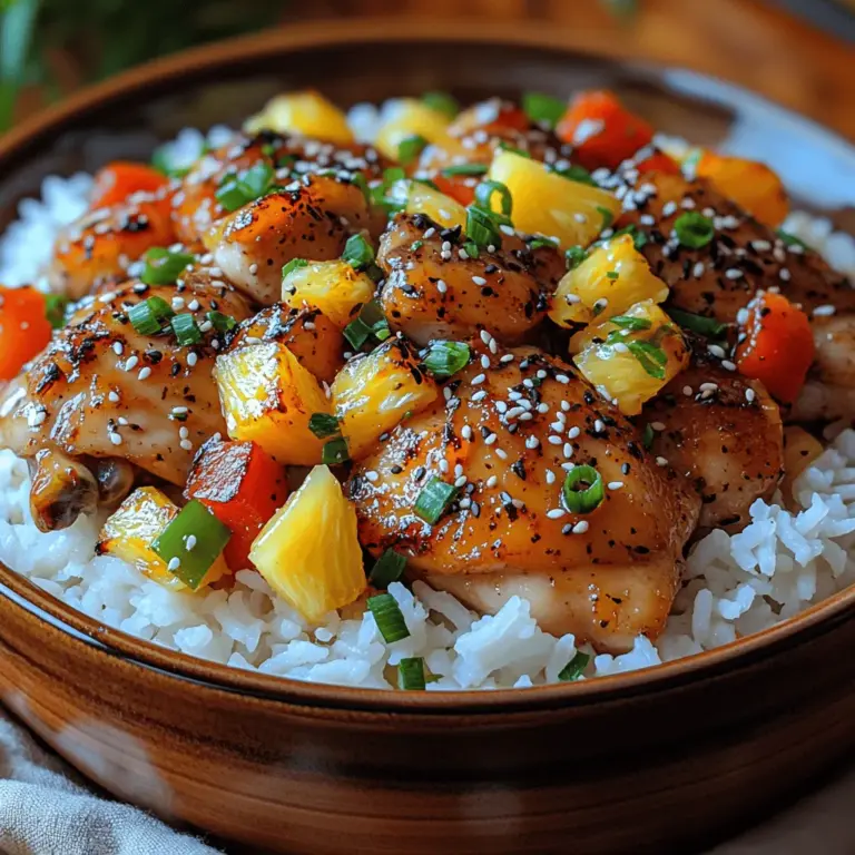 Welcome to a culinary journey that whisks you away to the sun-soaked beaches of Hawaii with every bite of Sweet Hawaiian Crockpot Chicken. This recipe is more than just a meal; it’s an experience steeped in tropical flavors that evoke the relaxing ambiance of an island paradise. Imagine succulent chicken thighs enveloped in a rich sauce made from pineapple juice, soy sauce, and a medley of spices. The combination is not only delicious but also perfect for those busy weekdays when you crave a fulfilling meal without spending hours in the kitchen.