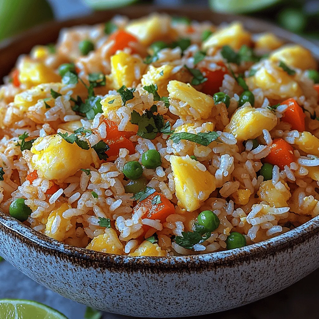 Are you ready to indulge in a delightful culinary experience that transports you straight to a tropical paradise? Pineapple fried rice is a vibrant and flavorful dish that beautifully marries the sweetness of fresh pineapple with the savory elements of traditional fried rice. This meal not only tantalizes your taste buds but also serves as a feast for the eyes, making it a perfect centerpiece for any gathering.