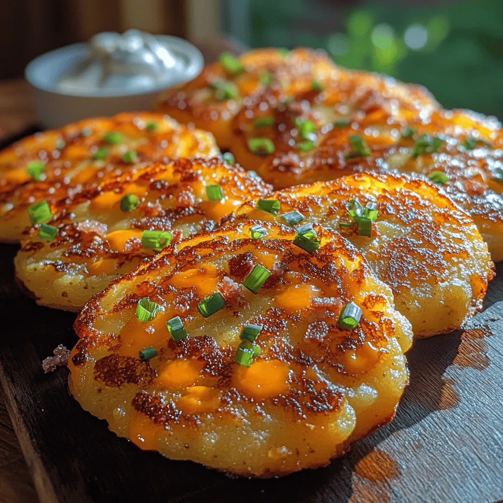 The allure of Cheddar Bacon Potato Pancakes lies not only in their delectable flavor profile but also in their versatile nature. Each bite delivers a harmonious blend of crispy, crunchy goodness complemented by the creamy richness of potatoes and the savory notes of bacon and cheddar. The contrast between the crispy exterior and the fluffy interior is what makes these pancakes so irresistible.