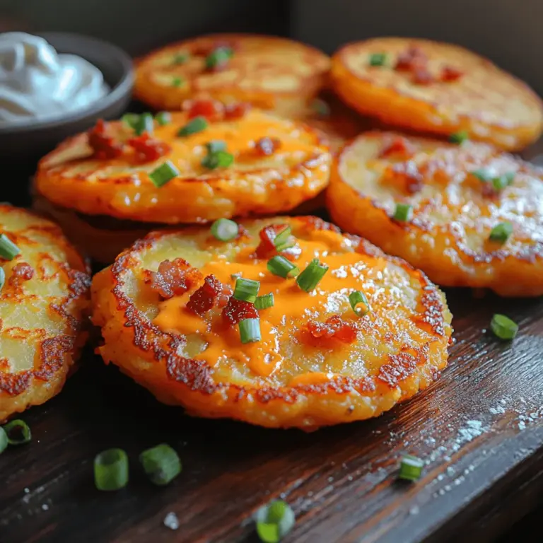 The allure of Cheddar Bacon Potato Pancakes lies not only in their delectable flavor profile but also in their versatile nature. Each bite delivers a harmonious blend of crispy, crunchy goodness complemented by the creamy richness of potatoes and the savory notes of bacon and cheddar. The contrast between the crispy exterior and the fluffy interior is what makes these pancakes so irresistible.