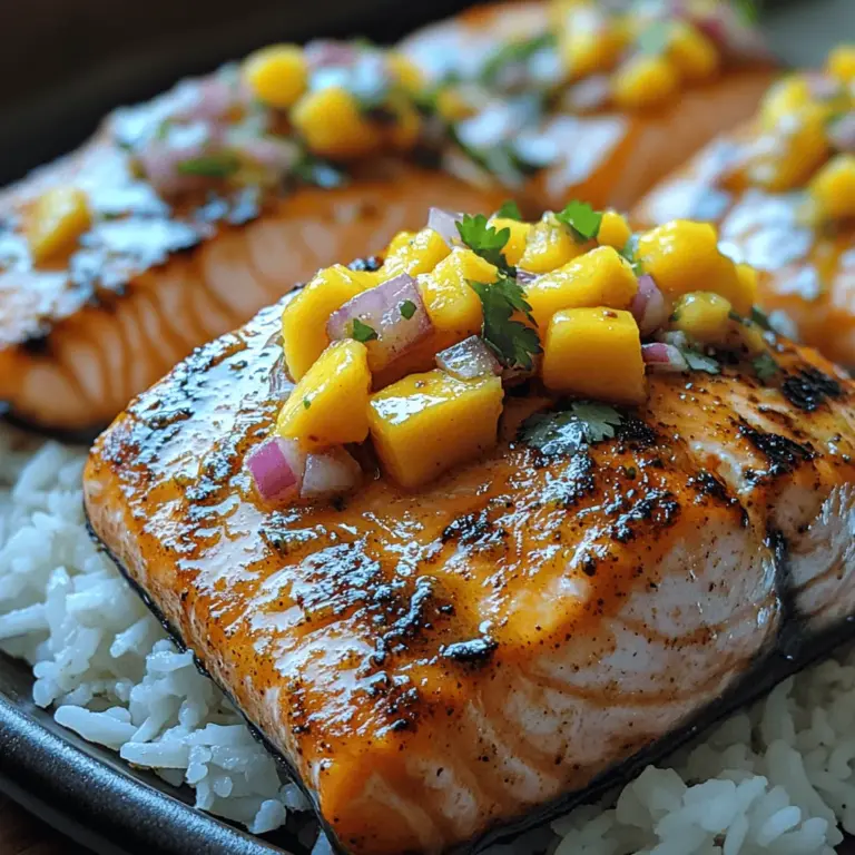 Welcome to a delightful culinary adventure where vibrant flavors and healthy ingredients collide! If you're searching for a dish that encapsulates the essence of tropical living, look no further than Tropical Salmon Delight with Mango Salsa. This exquisite recipe not only highlights the rich, buttery texture of salmon but also pairs it beautifully with a refreshing mango salsa that adds a burst of sweetness and zest. Imagine yourself basking in the sun, feeling the gentle ocean breeze as you indulge in this mouthwatering dish that transports you to a sun-soaked beach.