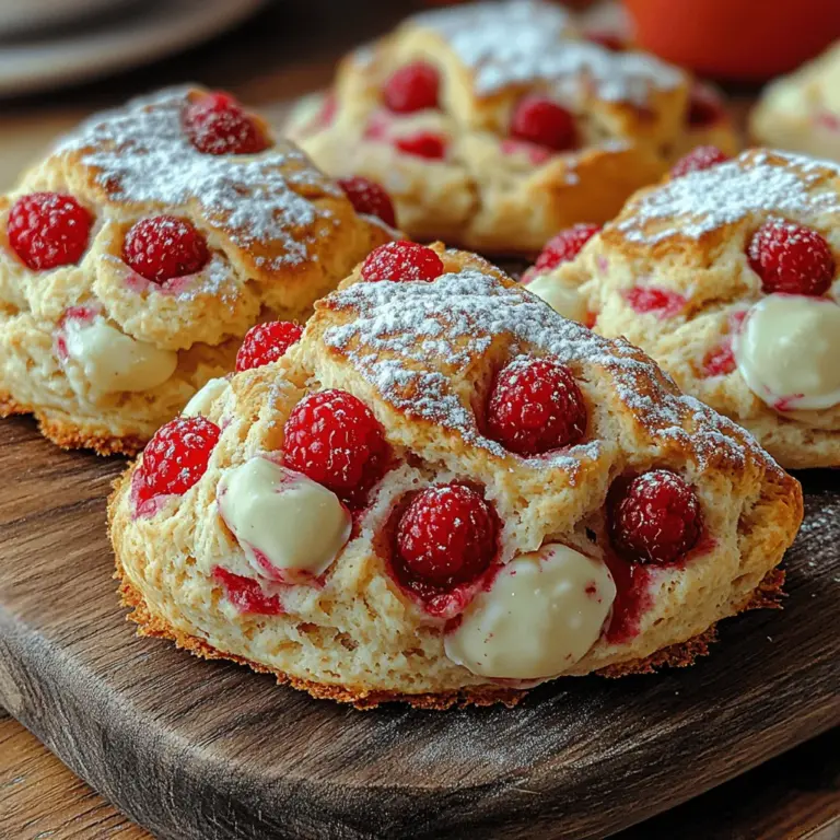 Scones are one of those delightful treats that have a unique ability to elevate any occasion. Whether served at a leisurely breakfast, an elegant tea party, or simply enjoyed with a cup of coffee, these baked goods are cherished for their flaky texture and subtle sweetness. Among the vast array of scone variations, the delicate raspberry white chocolate scones stand out as a truly decadent option. This unique flavor combination marries the tartness of fresh raspberries with the creamy sweetness of white chocolate, creating an indulgent experience that is hard to resist.