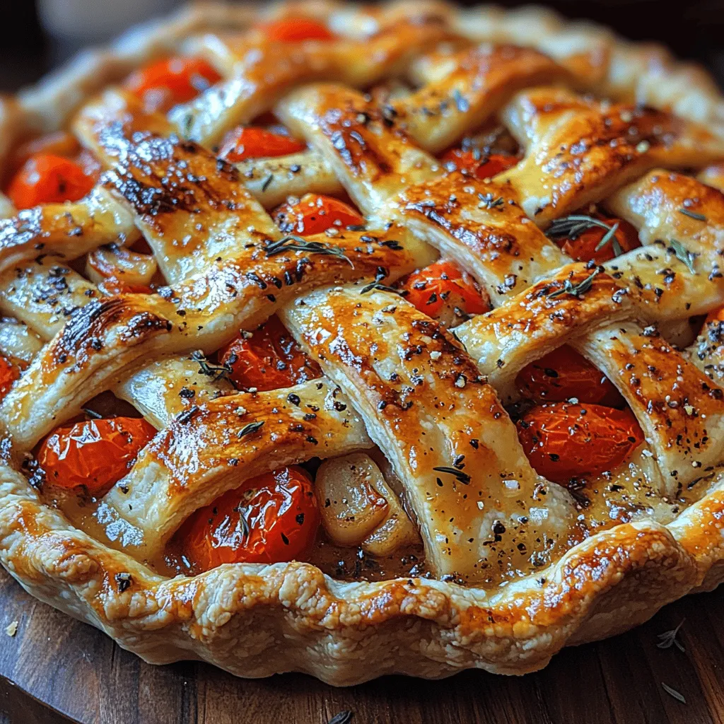 The foundation of any great pie lies in its ingredients. For the Roasted Garlic Tomato Lattice Pie, there are a few key components that make this dish shine: