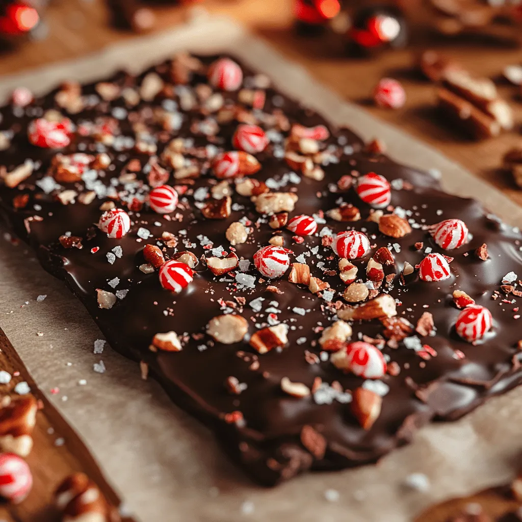 Minty Dark Chocolate Bark is an enticing treat that brings together the rich, decadent flavor of dark chocolate with the refreshing zing of mint. This simple yet delightful recipe is a perfect example of how a few quality ingredients can come together to create something extraordinary. As a versatile dessert, it can be found in various cuisines, often enjoyed during festive seasons or as a delightful gift during celebrations. Whether you’re looking to impress guests, treat yourself, or whip up a quick homemade gift, this Minty Dark Chocolate Bark is sure to satisfy your sweet cravings.