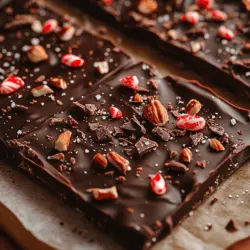 Minty Dark Chocolate Bark is an enticing treat that brings together the rich, decadent flavor of dark chocolate with the refreshing zing of mint. This simple yet delightful recipe is a perfect example of how a few quality ingredients can come together to create something extraordinary. As a versatile dessert, it can be found in various cuisines, often enjoyed during festive seasons or as a delightful gift during celebrations. Whether you’re looking to impress guests, treat yourself, or whip up a quick homemade gift, this Minty Dark Chocolate Bark is sure to satisfy your sweet cravings.